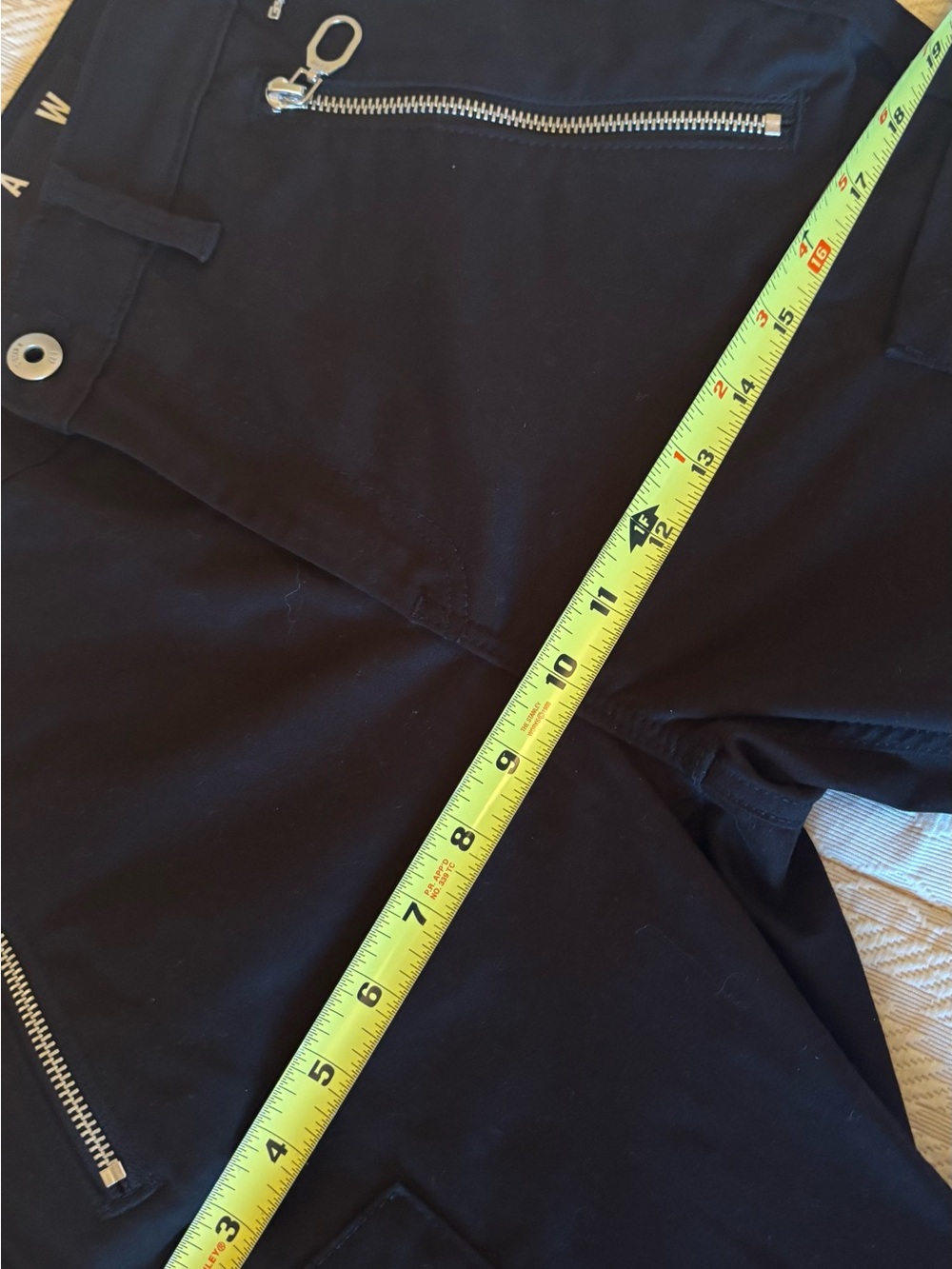 G-STAR “BIKER SKINNY CARGO PANTS” DARK BLACK MOTO JEANS sz 30/32 or  SZ 6/8 NEW! - Picture 13 of 17